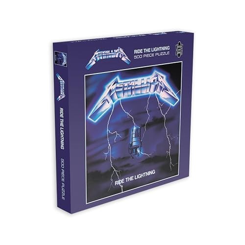 RockSaws Metallica Ride The Lightning (500 Piece Jigsaw Puzzle), Black RockSaws Metallica Ride The Lightning (500 Piece Jigsaw Puzzle), Black