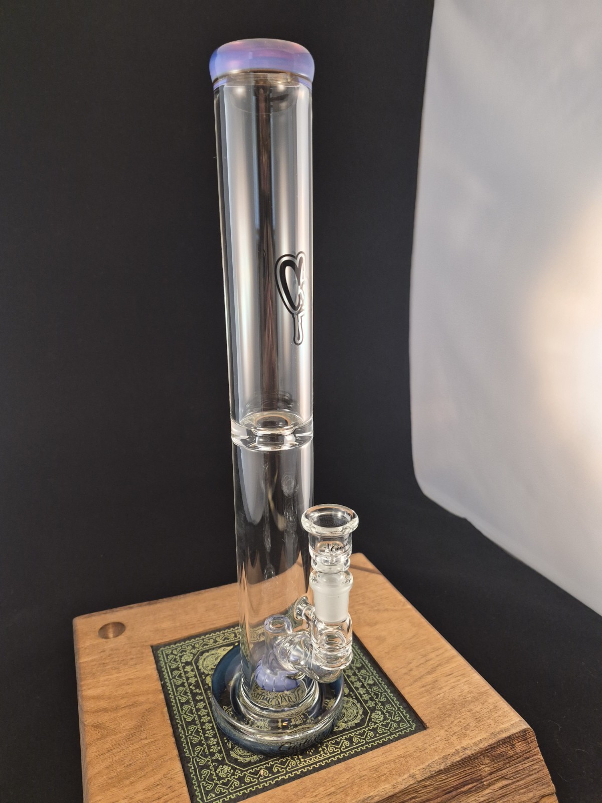 C2 Custom Creations Heady Glass Pipe, Bong 14mm Slide NEW
