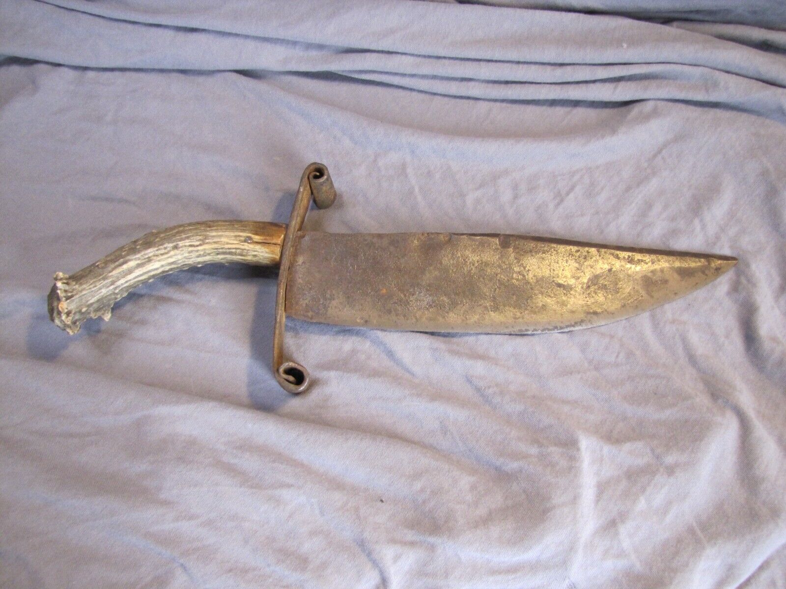 Civil War Confederate Bowie Knife * Stag handle