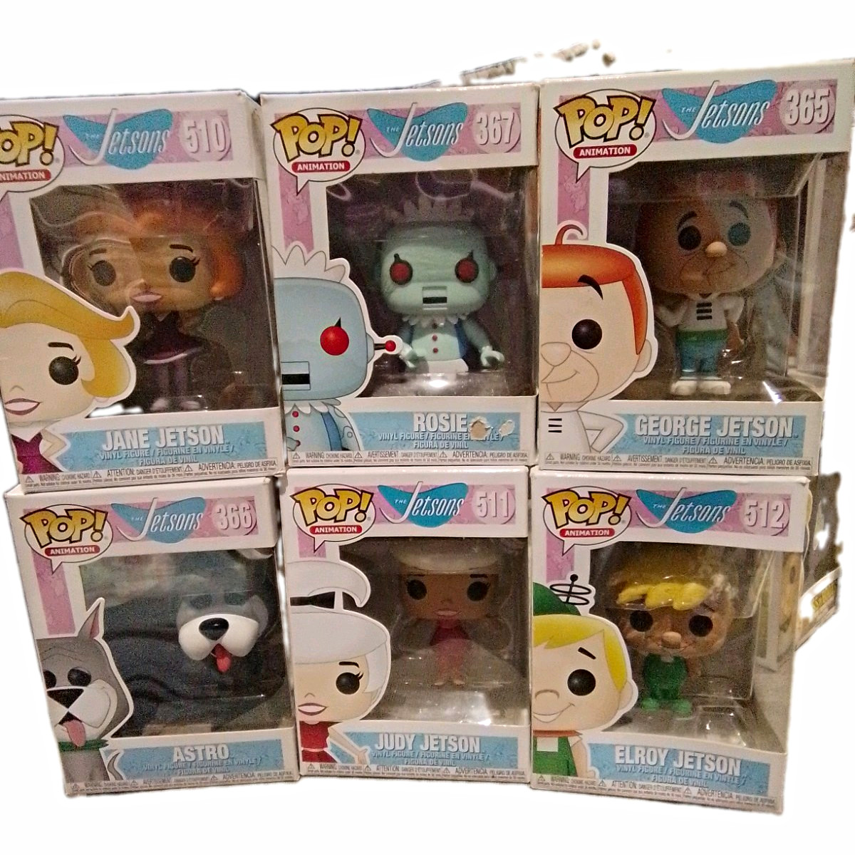 Funko Pop The Jetsons Animation 6-Pack Vinyl Figures Boxed Mixed Lot