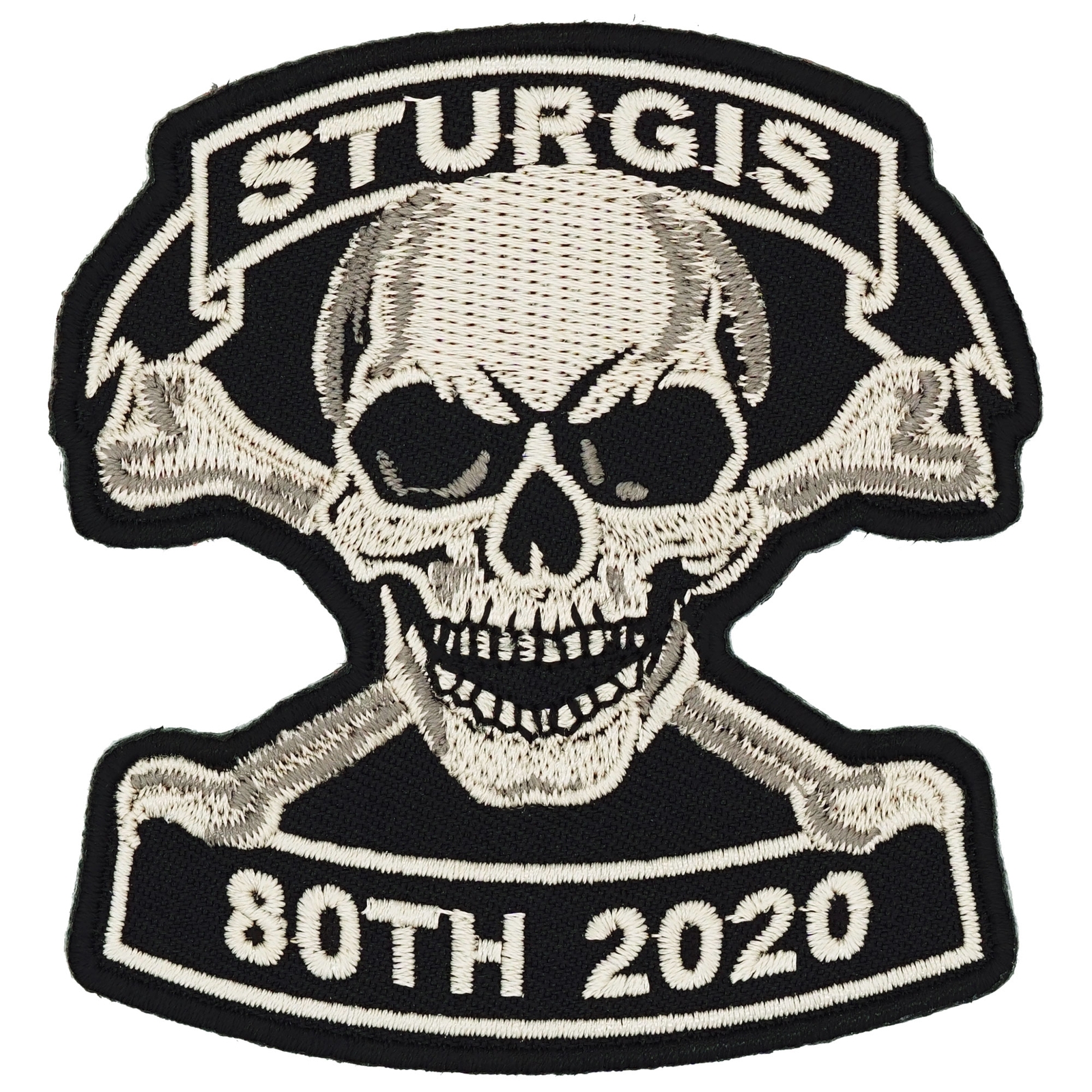 2020 Sturgis Rally Tan Skull & Crossbones Event Patch 2020 Sturgis Rally Tan Skull & Crossbones Event Patch