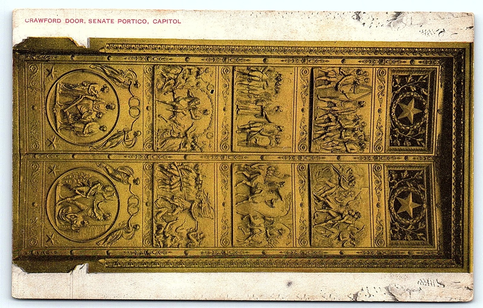 Postcard Postcard of Crawford Bronze Door, Capitol