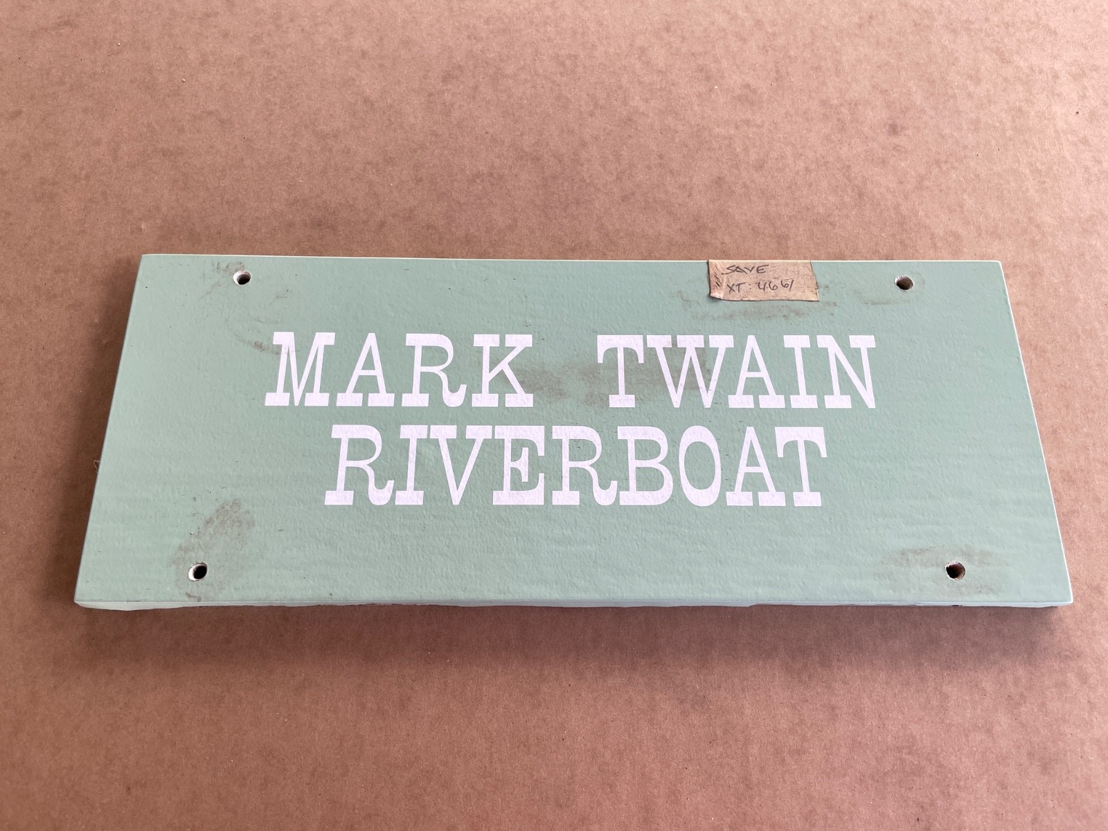 RARE  DISNEYLAND Frontierland MARK TWAIN RIVERBOAT sign prop  c. 1990’s-2000’s