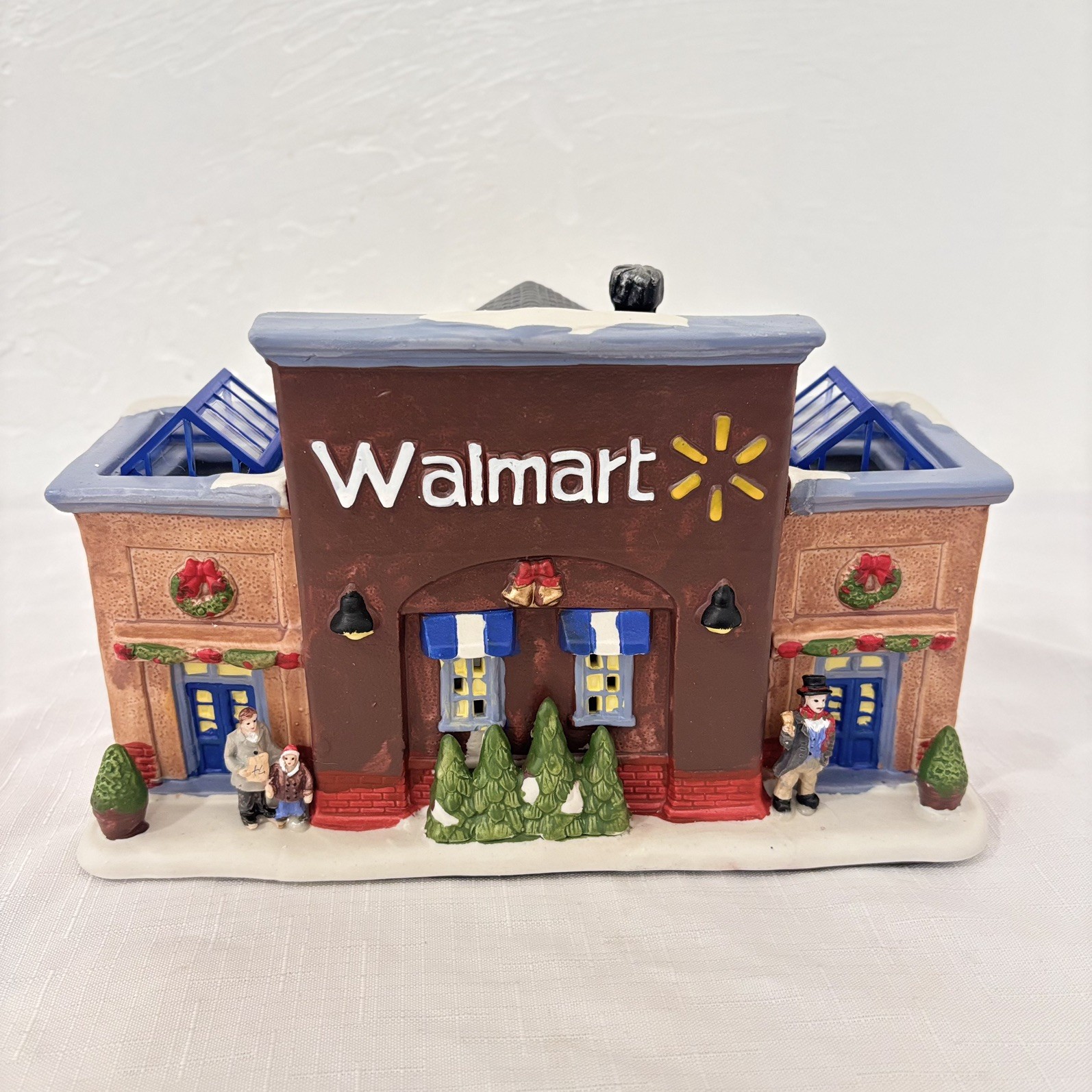 Holiday Time Walmart Super Center 2018 Lighted Christmas Village Building w/Cord