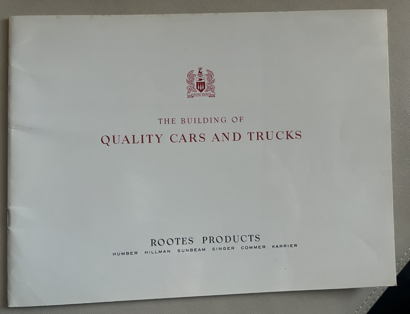 Rootes Products The Building of Quality Cars and Trucks 1963 VERY RARE
