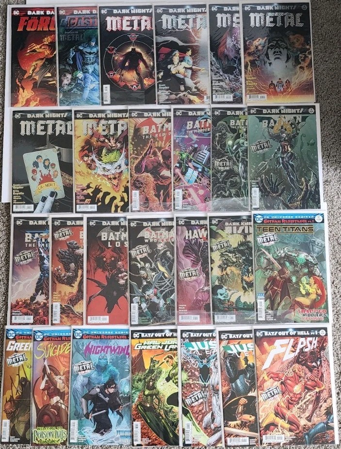 Dark Knights Metal Complete Set Lot 26 Issues 1-6 & One Shots Midnight Variant 
