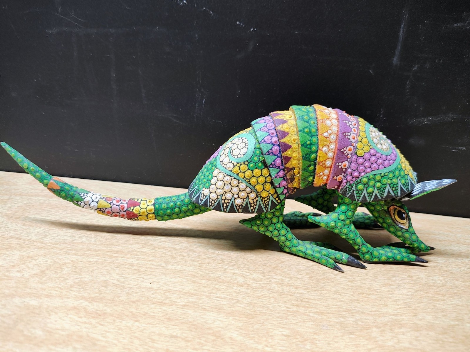Hand-Painted Oaxacan Alebrije Armadillo Figurine 10