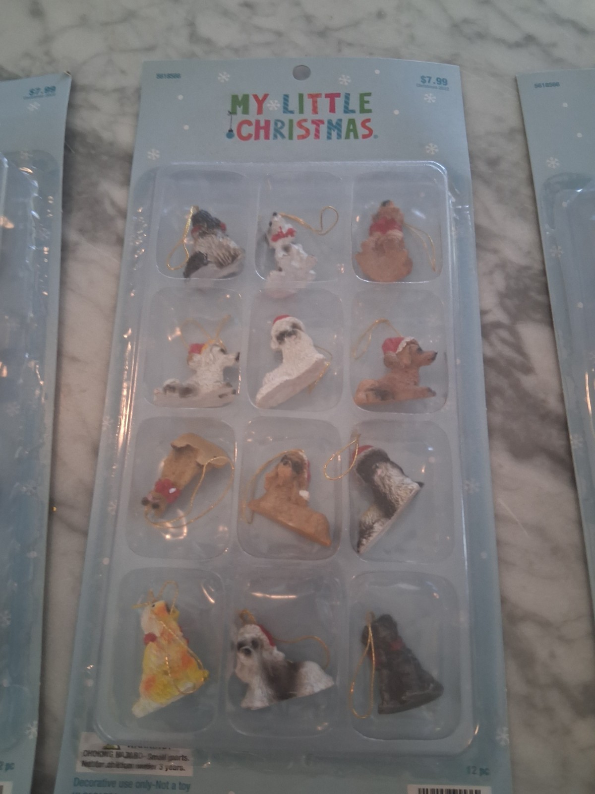 Mini Chrismas Festive Dog Figurine Ornaments Miniature Crafting 6 Sets Of 12 Mini Chrismas Festive Dog Figurine Ornaments Miniature Crafting 6 Sets Of 12
