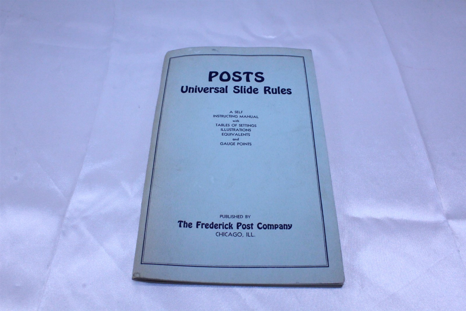 Vintage Copyright 1933 Posts Universal Slide Rules Manual Vintage Copyright 1933 Posts Universal Slide Rules Manual