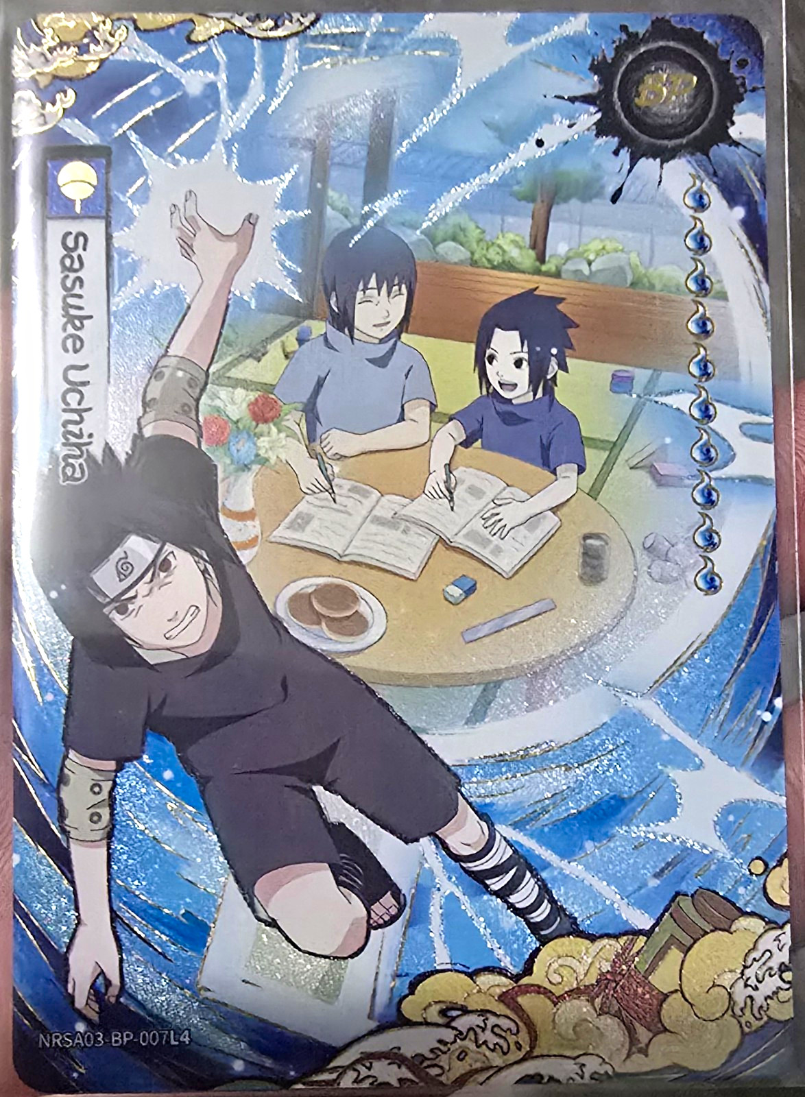 KAYOU Naruto Sasuke Uchiha Serial #842/999 Card NRSA03-BP-007L4