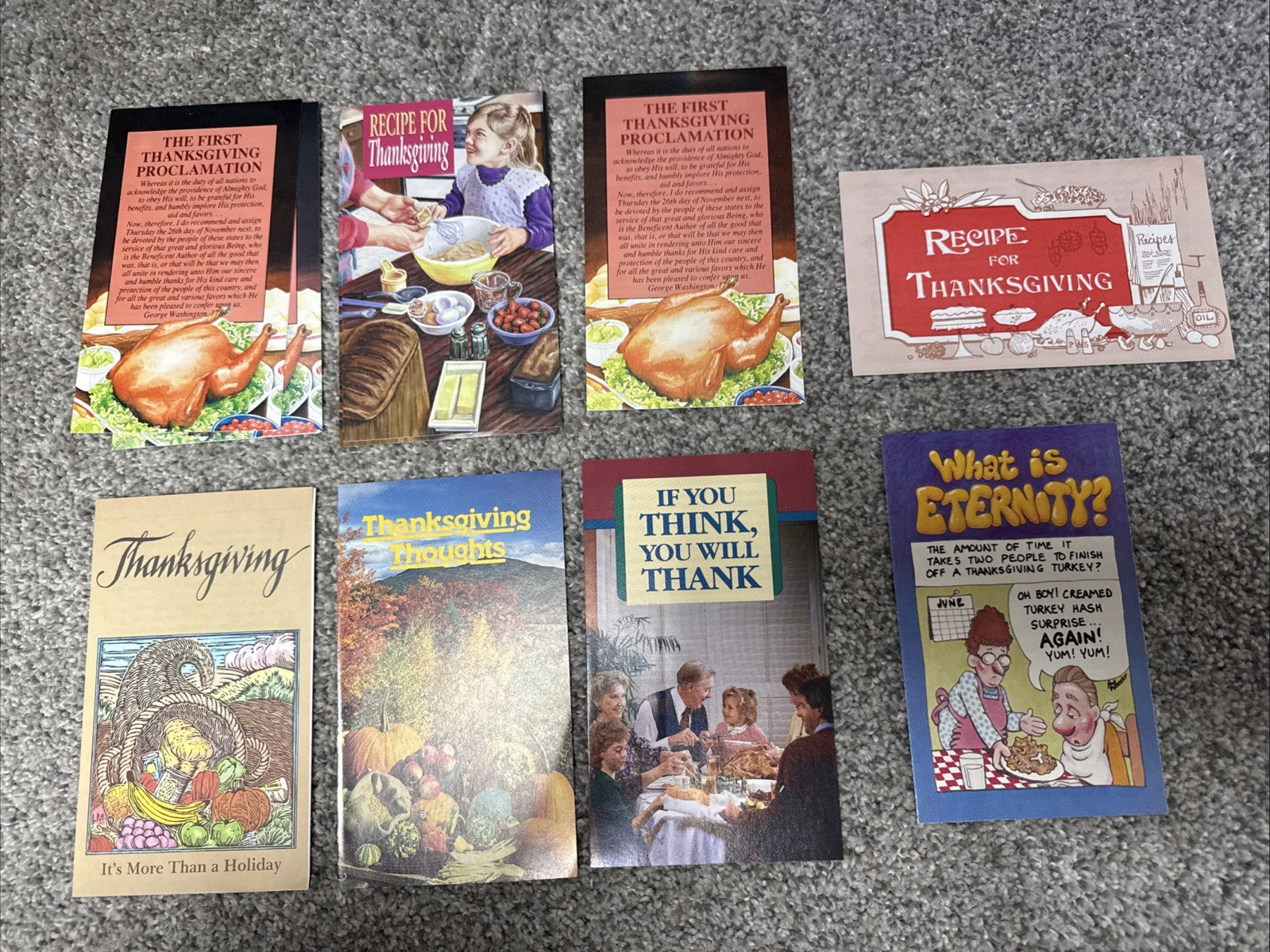 45 Vintage Christmas Thanksgiving New Years Religious Tracts Evangelism Witness
