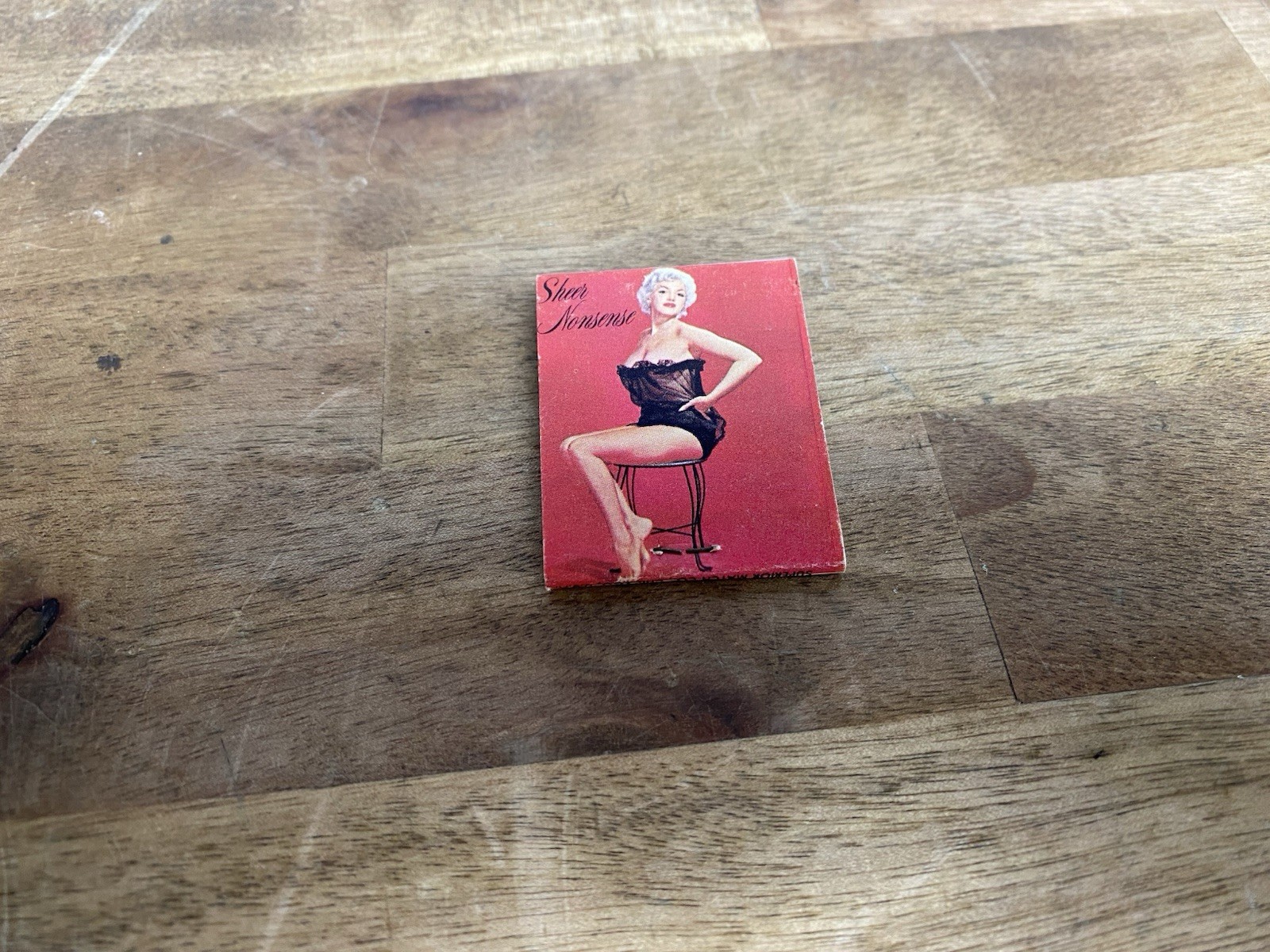 Vintage Pinup Girl Matchbook Cover - Stolen from Candy's Whore House