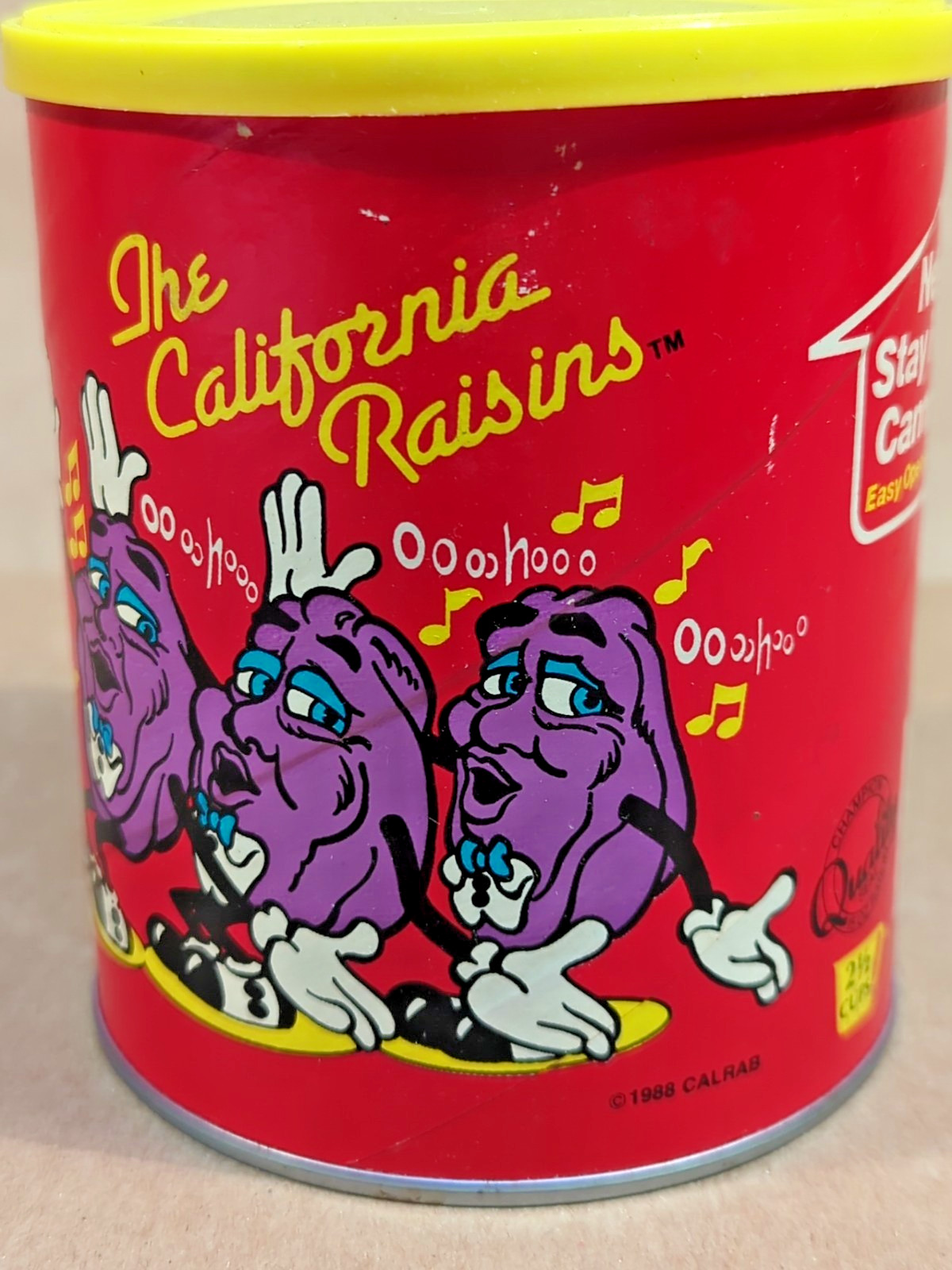 Vintage 1988 National Raisin CALIFORNIA RAISINS Can Cannister Vintage 1988 National Raisin CALIFORNIA RAISINS Can Cannister