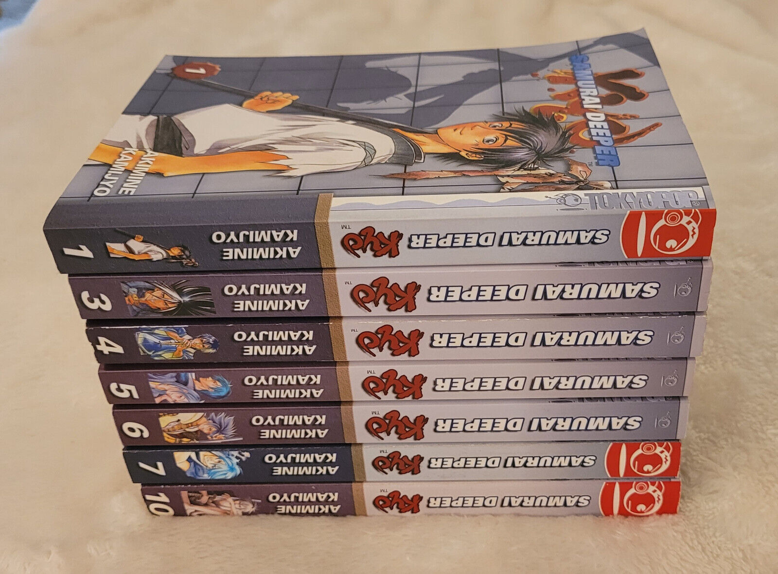 Samurai Deeper Kyo Manga Books / Lot of 7 books / 1 3 4 5 6 7 10 - TOKYOPOP OOP