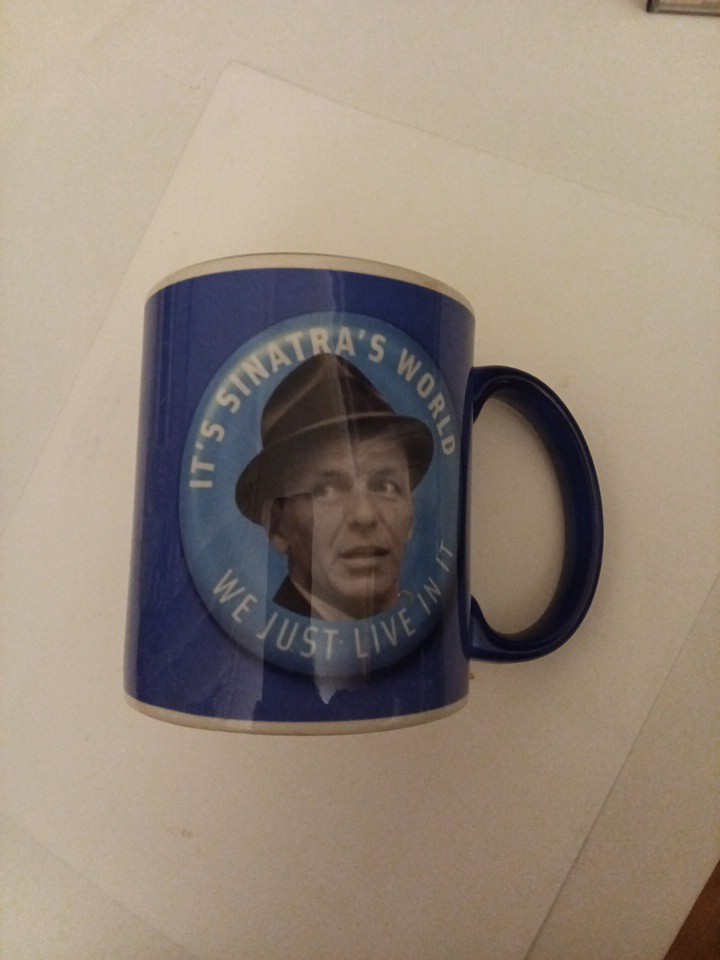 Frank Sinatra It's Sinatra's World Blue Coffee Cup Mug