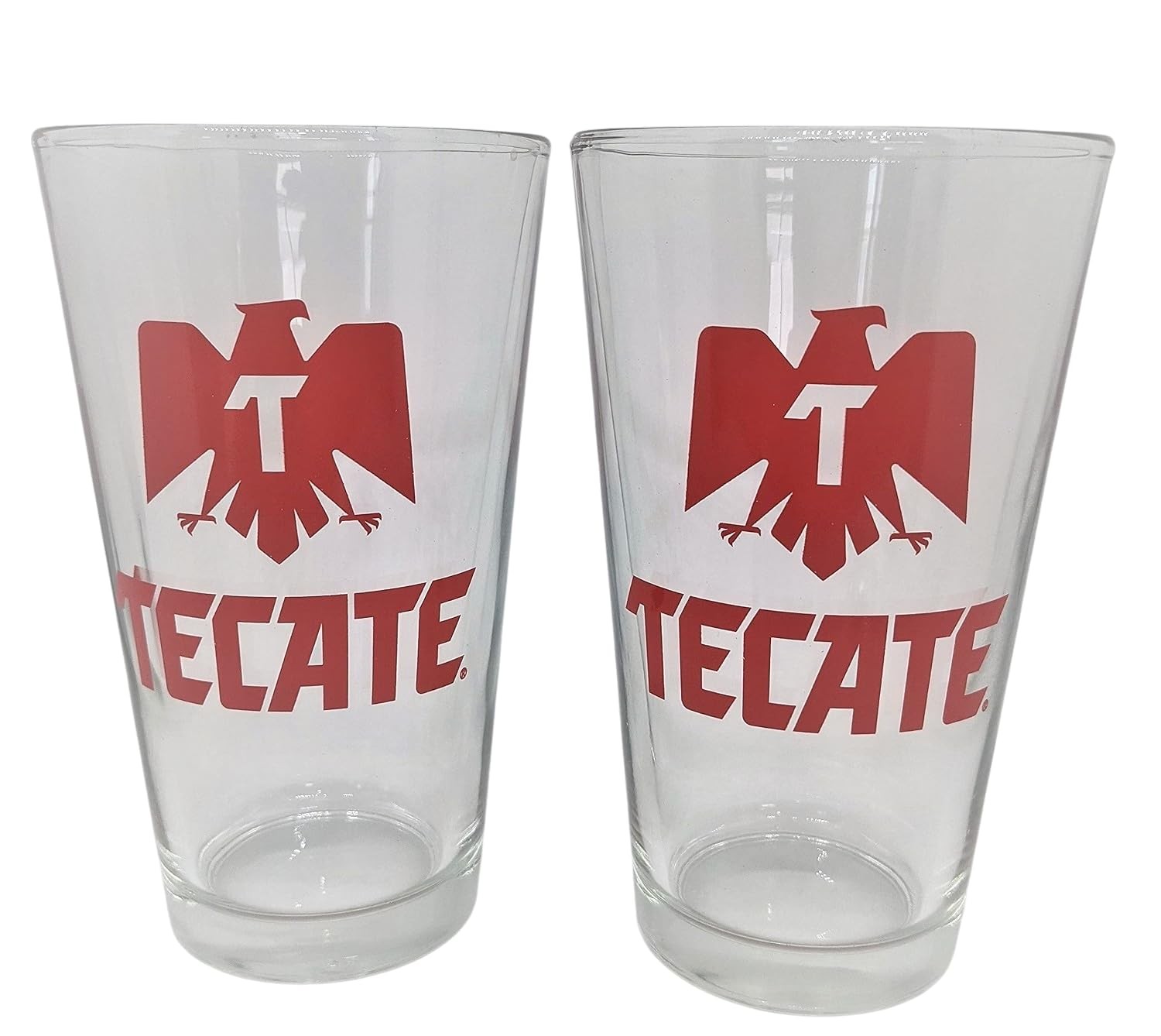 Tecate Cerveza Pint Glass | Set of 2 Glasses