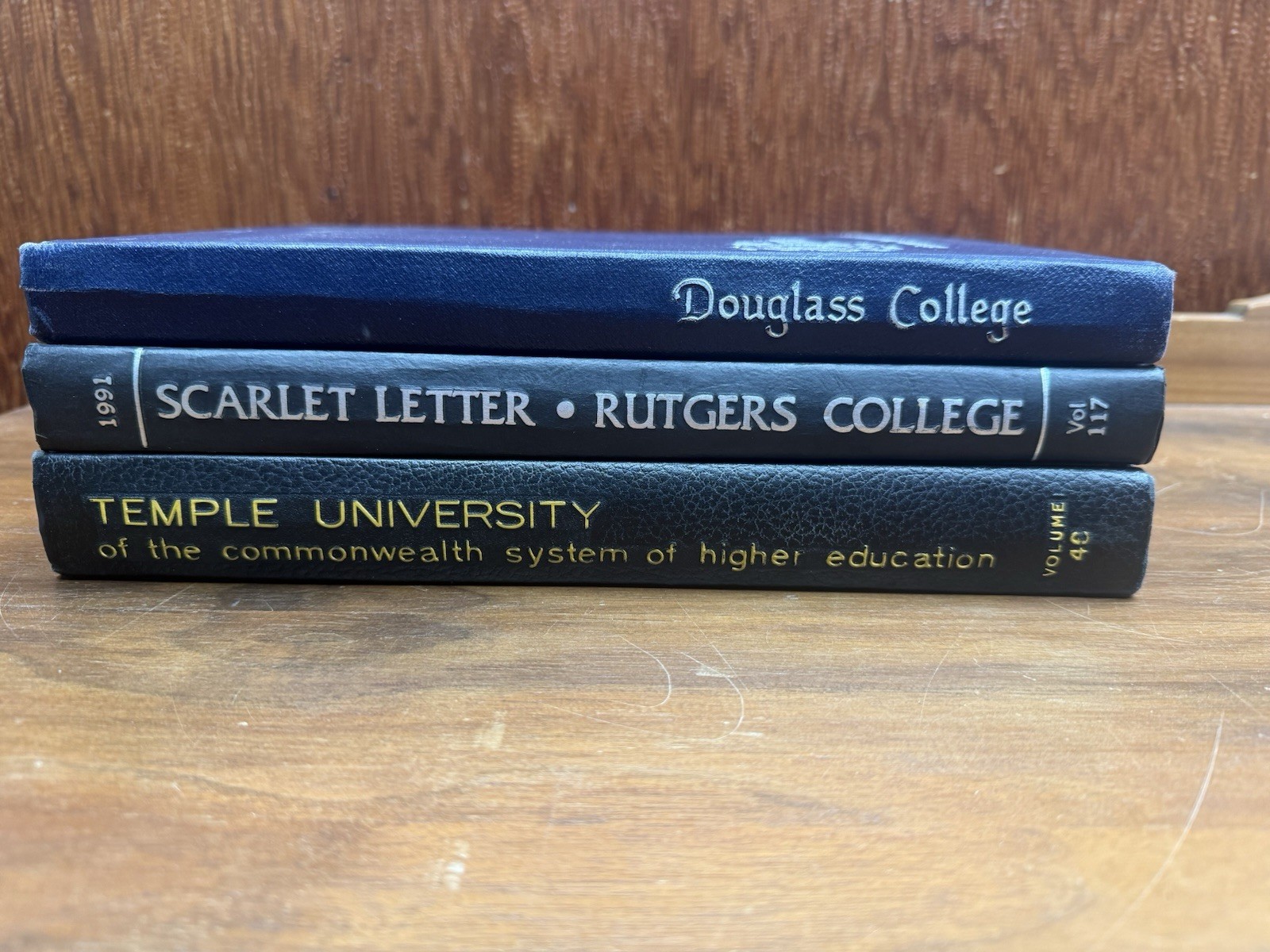 Vintage College Yearbook Lot Rutgers Douglass 1964 Temple 1968 1991