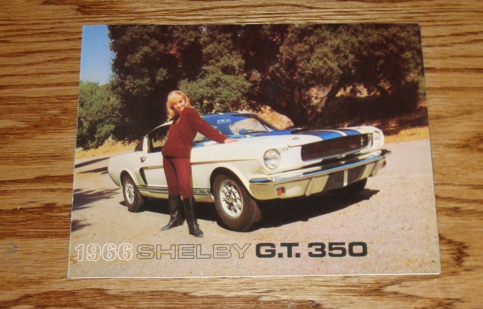 1966 Ford Mustang Shelby GT 350 Foldout Sales Brochure 66
