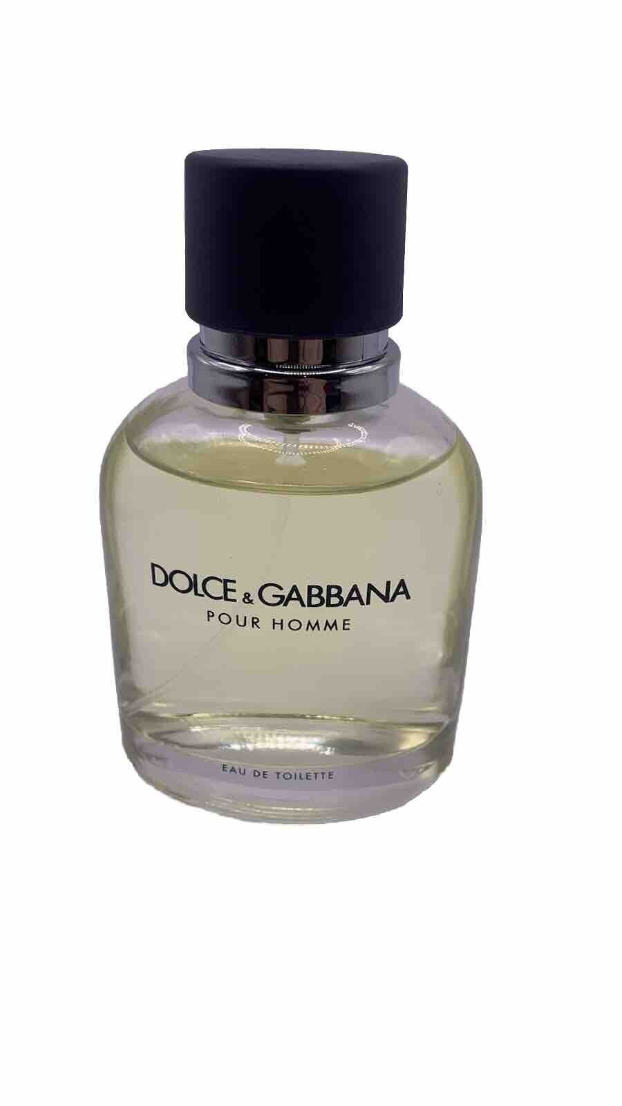 Dolce & Gabbana Pour Homme by Dolce & Gabbana Men EDT  2.5oz No Box 90% Full