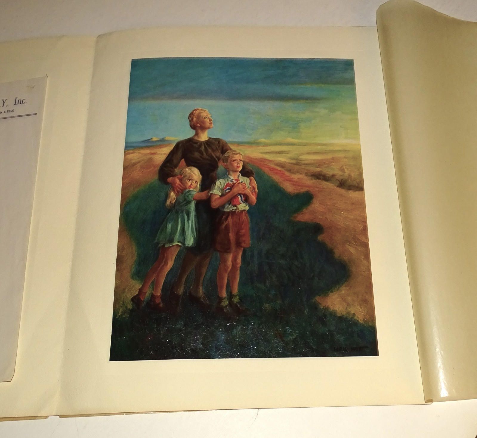 1943 WWII Courage Folder Neil Holt Art Print FDR Look to Norway Relief Letter 1943 WWII Courage Folder Neil Holt Art Print FDR Look to Norway Relief Letter