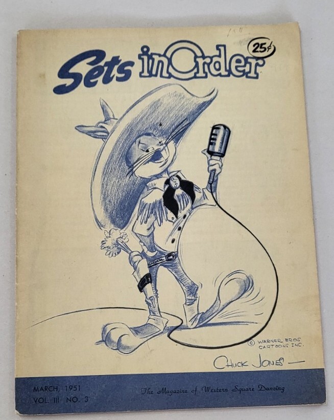 Rare 1951 Chuck Jones Bugs Bunny Cover Square Dancing \ Rare 1951 Chuck Jones Bugs Bunny Cover Square Dancing \