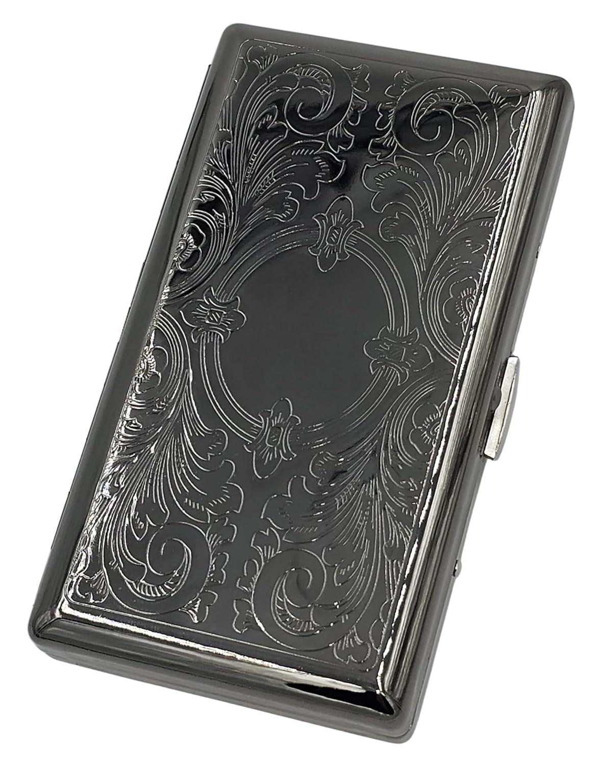 Retro Cigarette Case Victorian Style Metal Holder for Regular, King,100\'S, 120\'S Retro Cigarette Case Victorian Style Metal Holder for Regular, King,100\'S, 120\'S