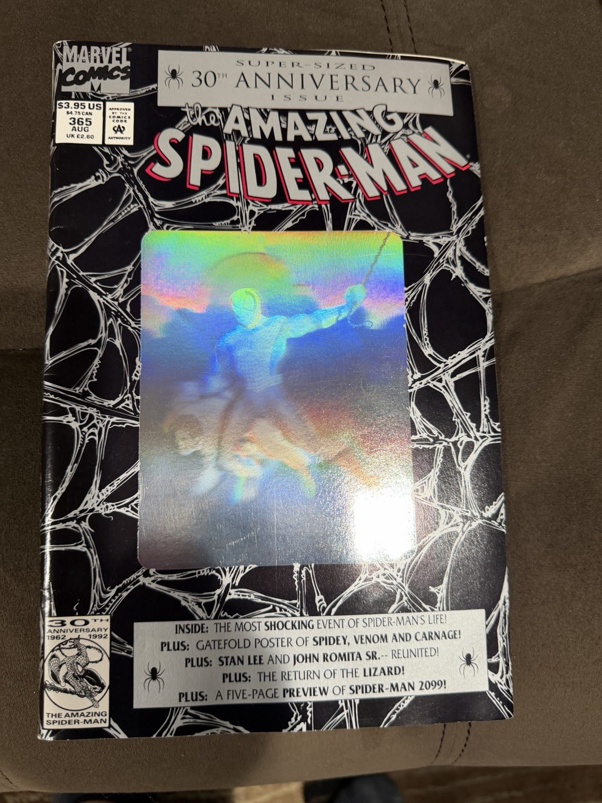 Marvel Comics Amazing Spider-Man #365 (1992) 30th Anniversary Gatefold Cover