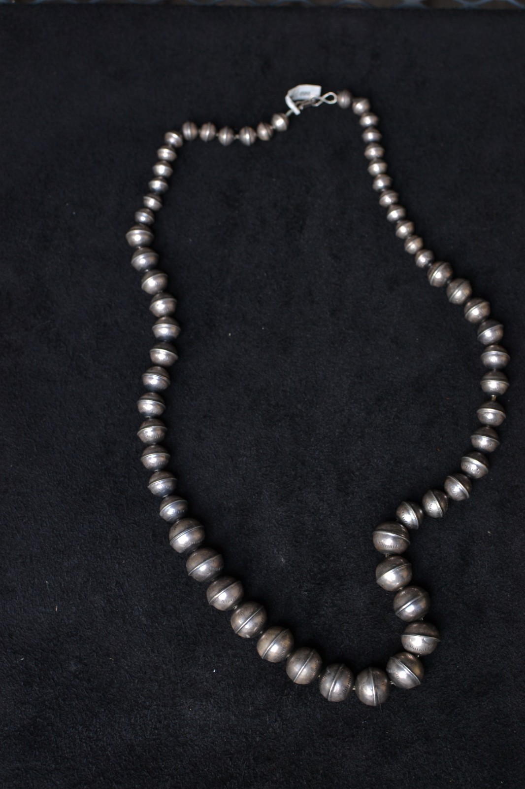 Antique. Old Pawn. Navajo Pearls. Silver. 26\