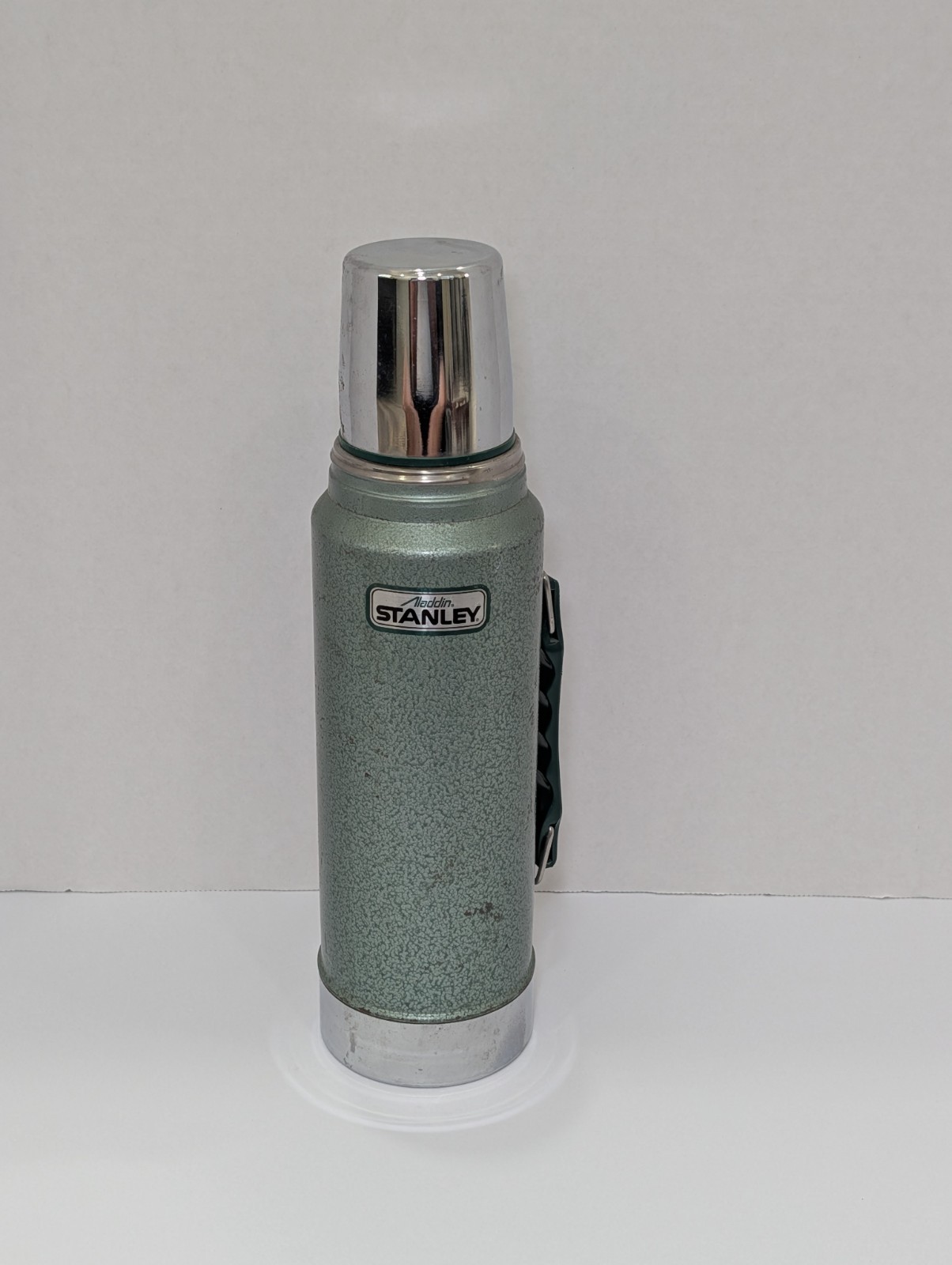 Vintage Aladdin Stanley A-944DH 1 Quart Thermos Hammertone Green USA