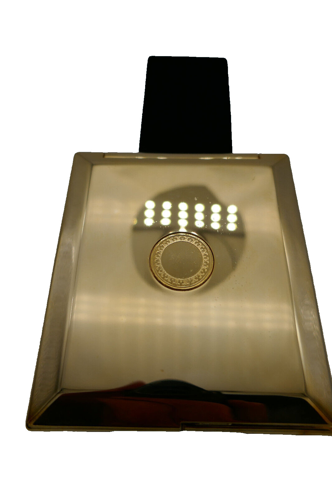 Vintage Style Square Gold Tone Compact Square &  Round Mirror NEW