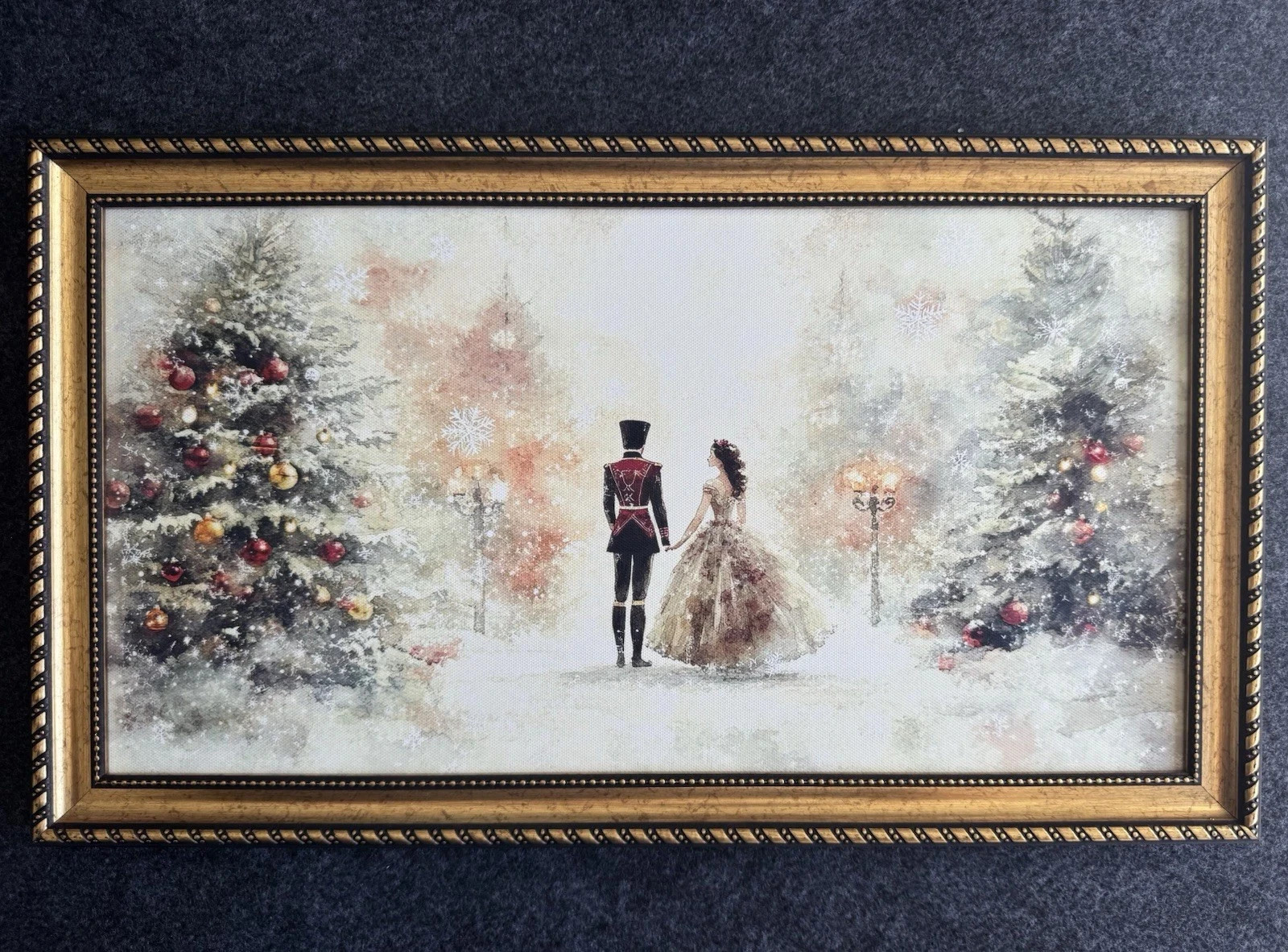 Hobby Lobby Viral Nutcracker Toy Soldier Ballerina Framed Christmas Winter Decor