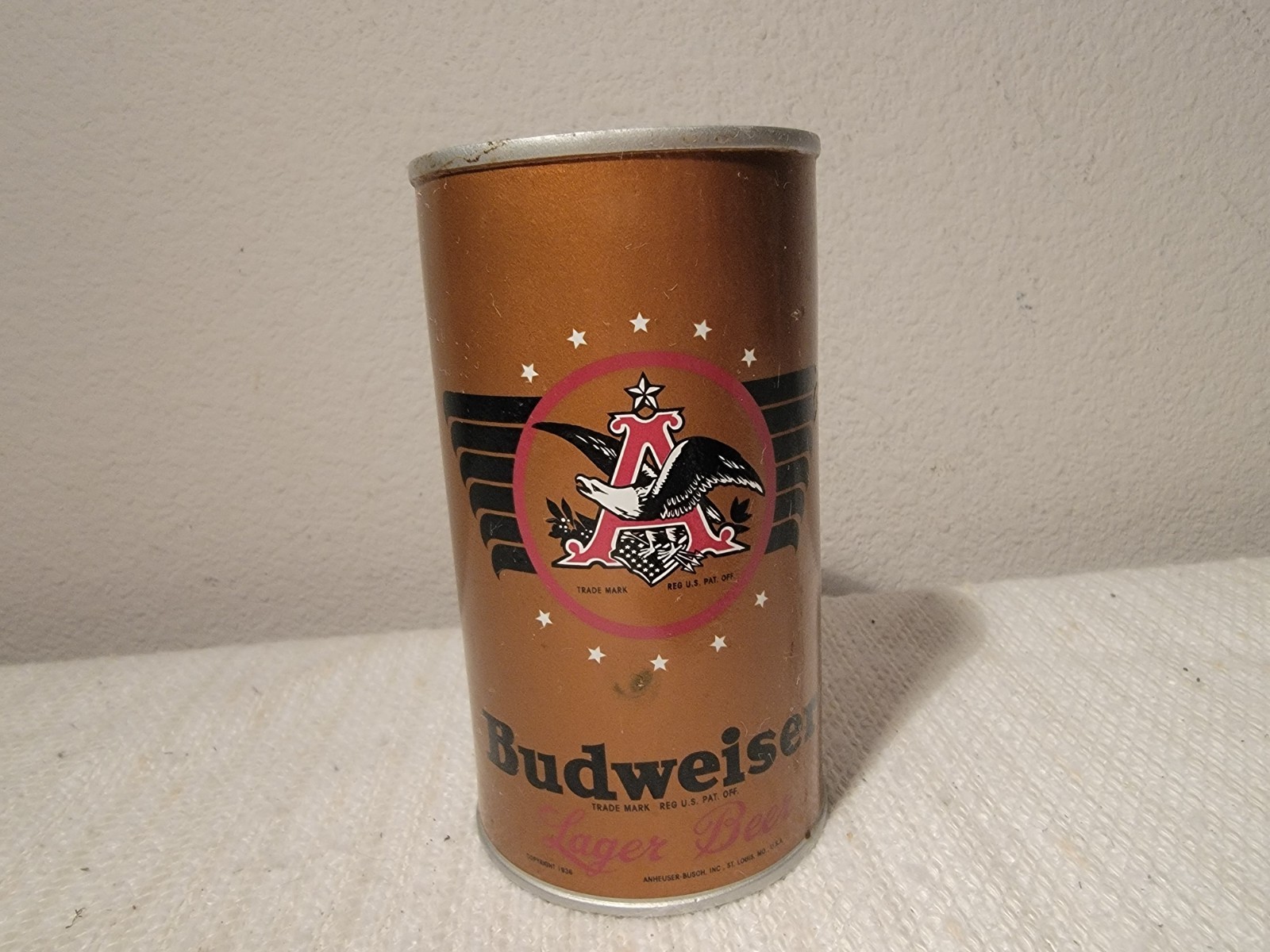 Budweiser The Hamilton Collection Replica 1936 Beer Can 2012 - Limited # RARE