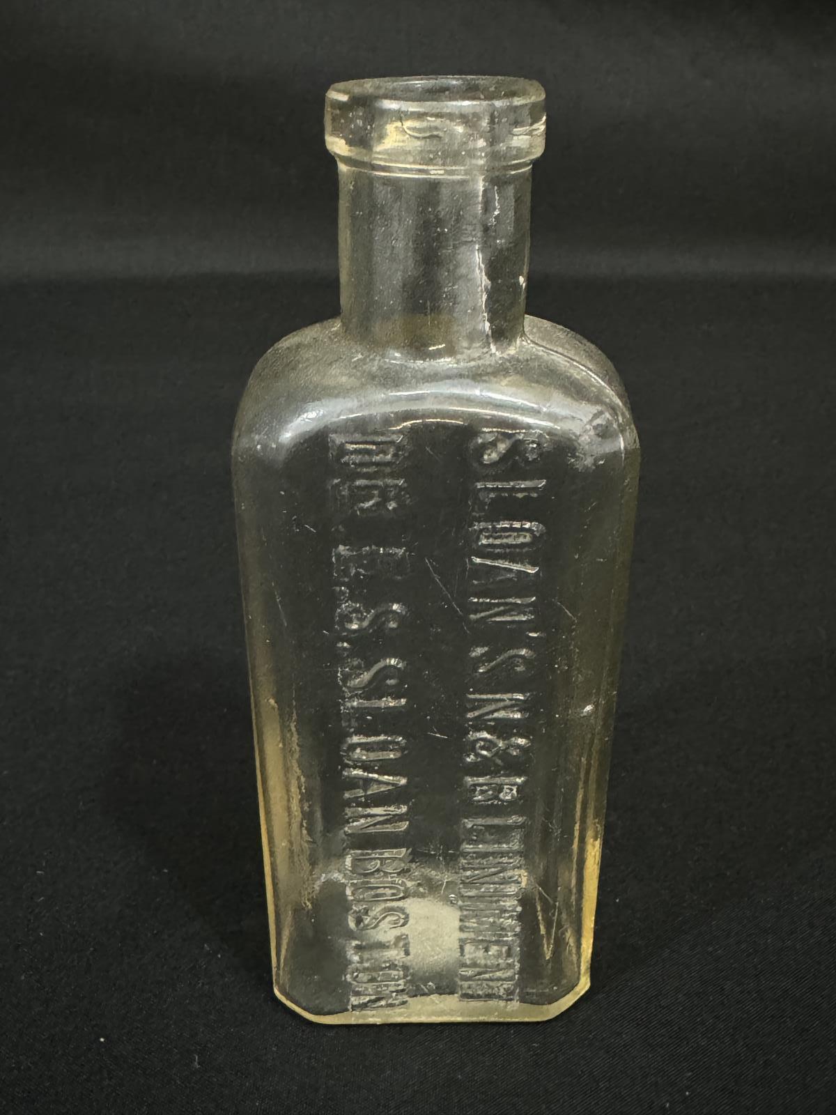 Vintage Sloan's N & B Liniment Glass Bottle