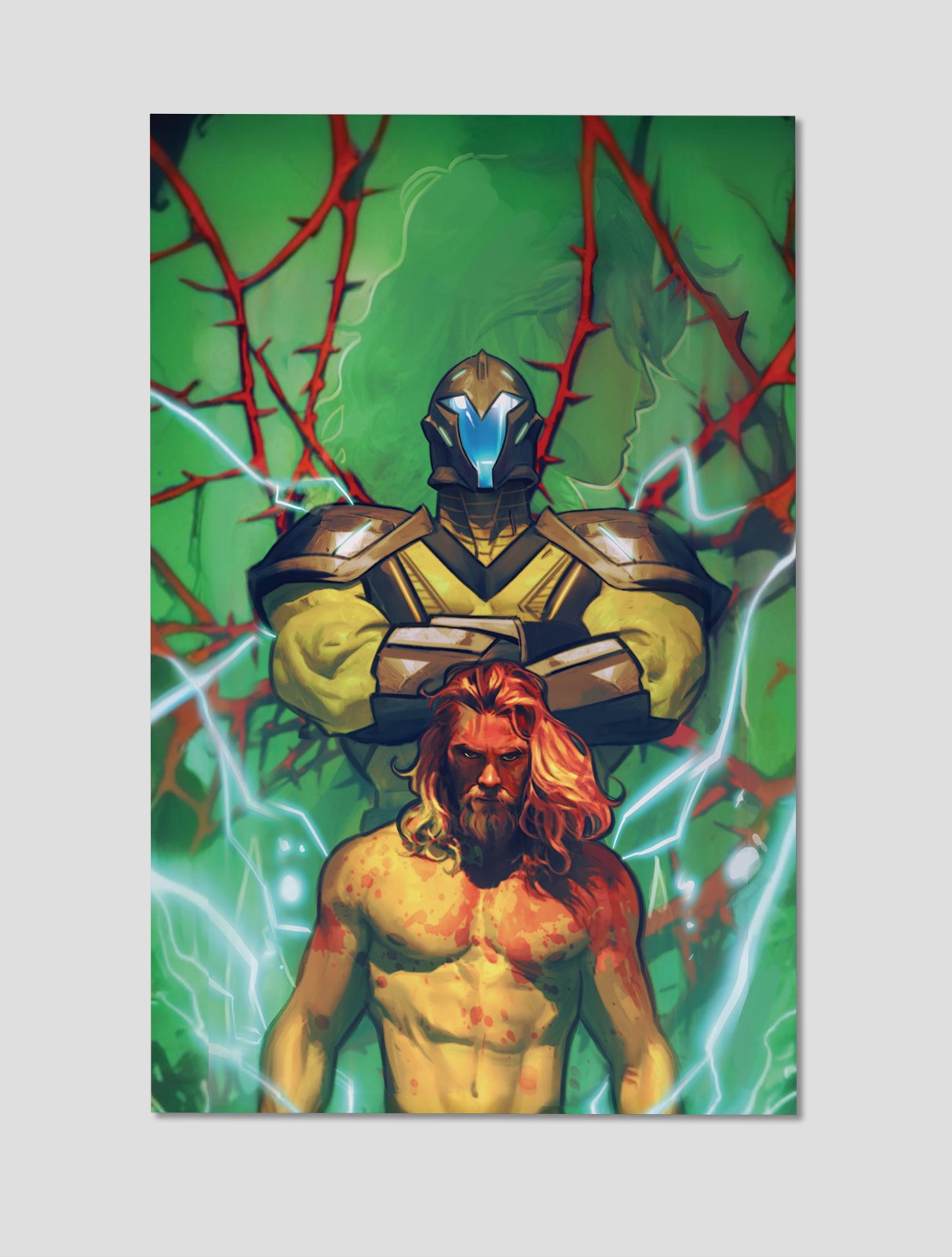 Aquaman and Tempest DC Superhero Premium Giclee Print Poster 11x17 Wall Art