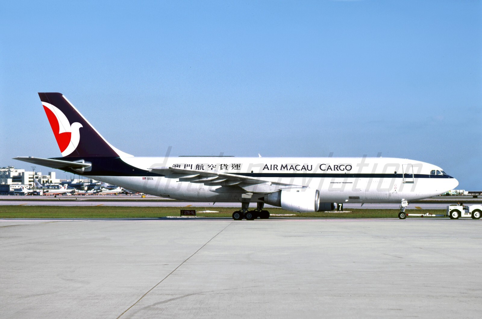 aviation , photo , aircraft . AIRBUS A300 B4-203F N505TA TRADEWINDS AIR MACAU