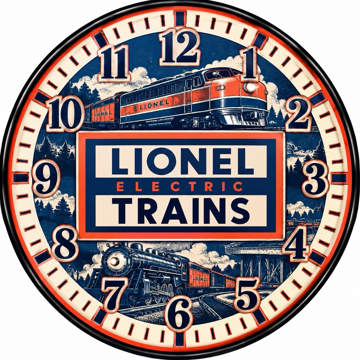 Lionel Train Vintage  Logo Advertising Wall Clock ⏰ 🚂