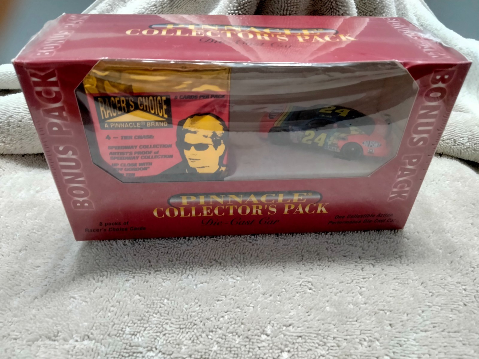 SEALED 1996 Pinnacle Racers Choice Box 8 Packs  Racer's Trading Cards w diecast