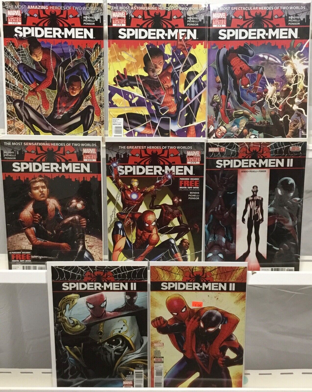 Marvel Comics Spider-Men 1-5 / Spider-Men 1,2,4 (2012)