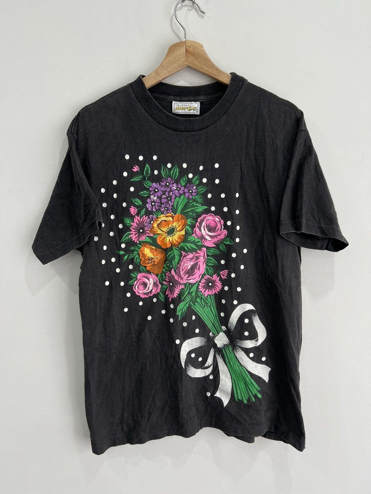 Vintage Floral Bouquet Flowers Tee Shirt L Vintage Floral Bouquet Flowers Tee Shirt L