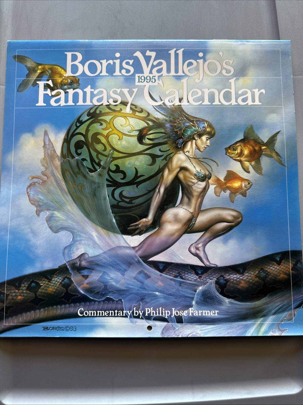 Boris Vallejo\'s Mythology Calendars 1995 Fantasy Women Paintings Rare = 2034