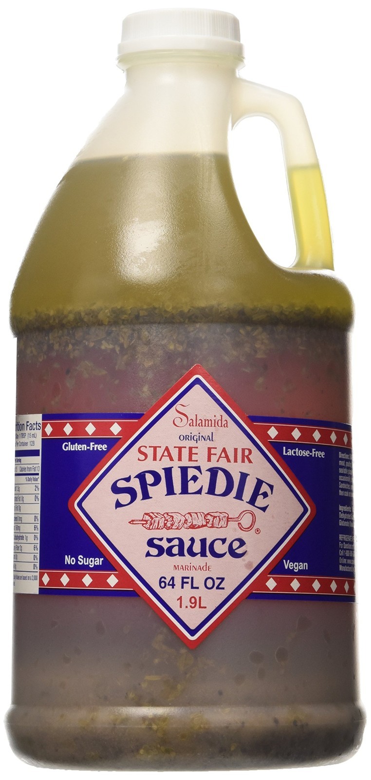 Salamida New York State Fair Spiedie Original Sauce, 64oz – Authentic New York F