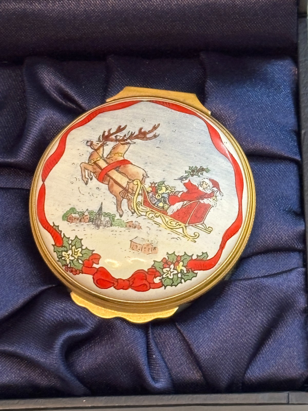 Halcyon Days Enamel Trinket Box 