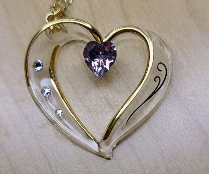 Glass Baron ~ Birthstone Crystal Glass Heart \