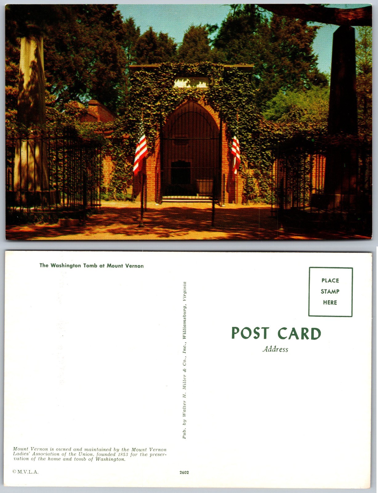 Washington Tomb Mount Vernon Postcard