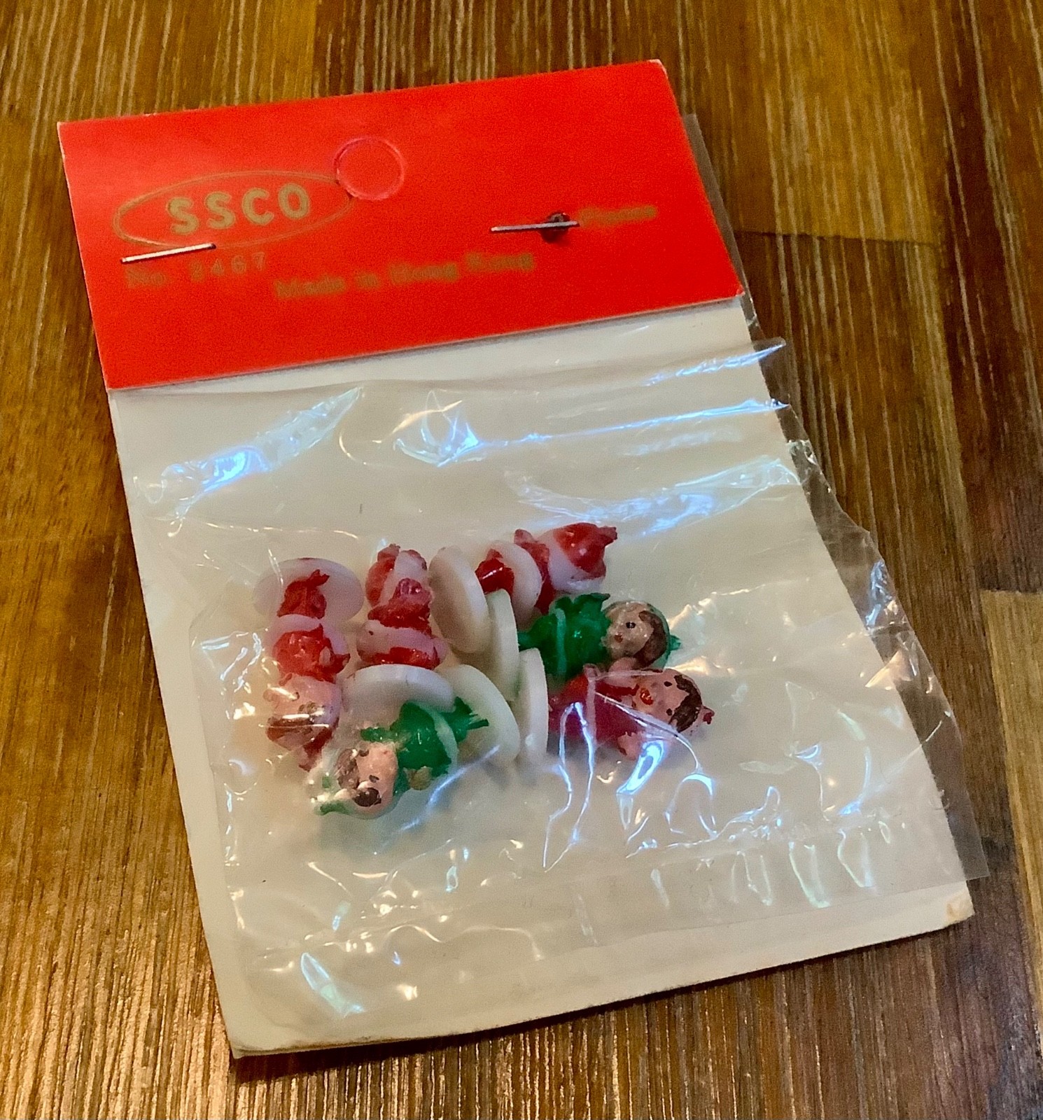 Vintage SSCO Christmas Micro Mini Plastic Santas - Angels - Elves & More Crafts