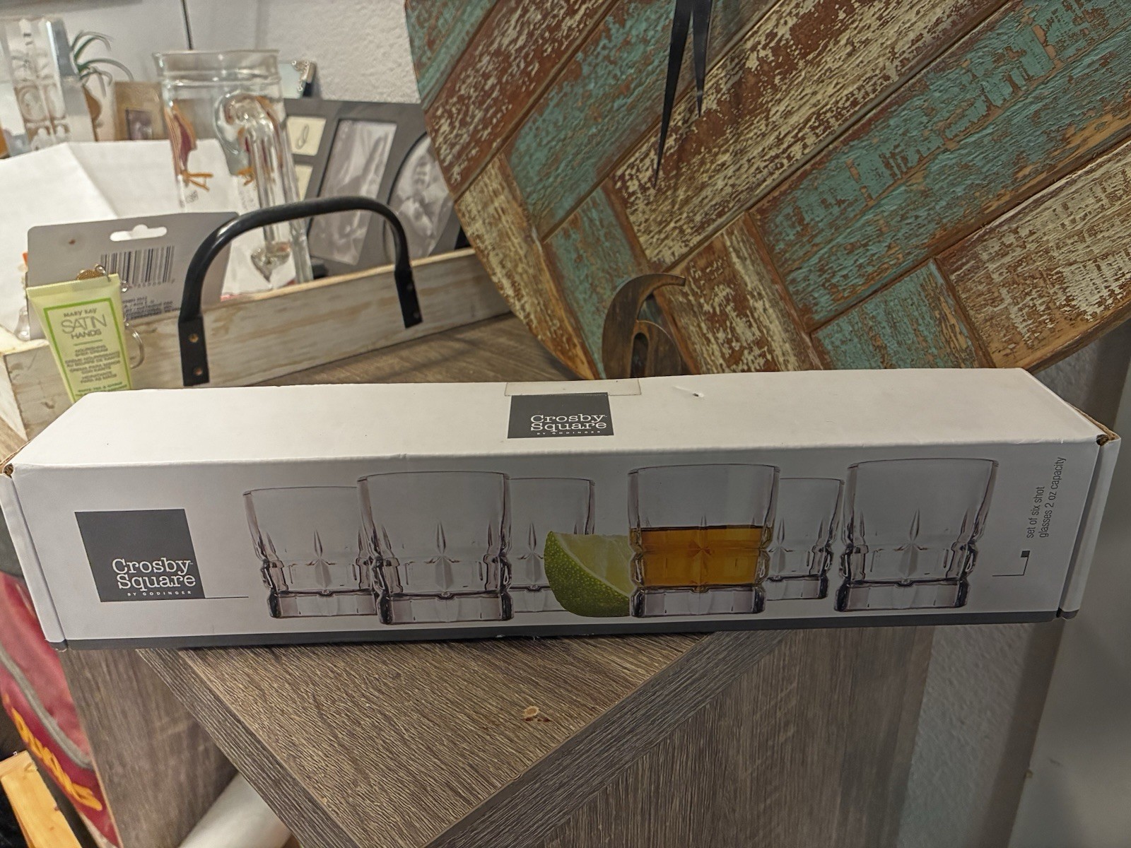 Crosby Square by Godinger Shannon Clear Square Glass Shot Glasses Set of 6 2 oz Crosby Square by Godinger Shannon Clear Square Glass Shot Glasses Set of 6 2 oz