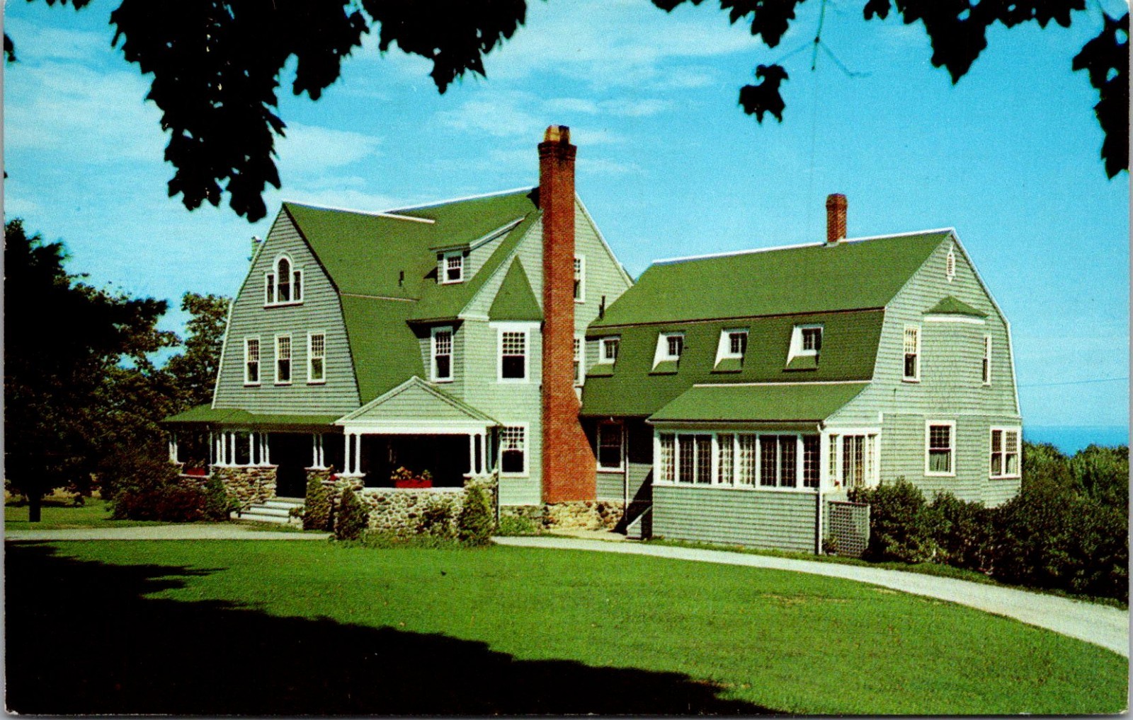 Postcard Rockland Maine Roxmont Guest House Inn Penobscot Bay Posted 1963