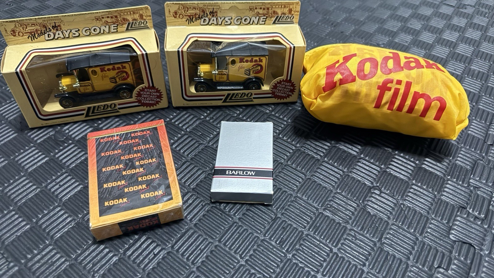 Vintage Kodak Film Advertising Collection-Lledo Truck, Backpack & Promo Memorabl