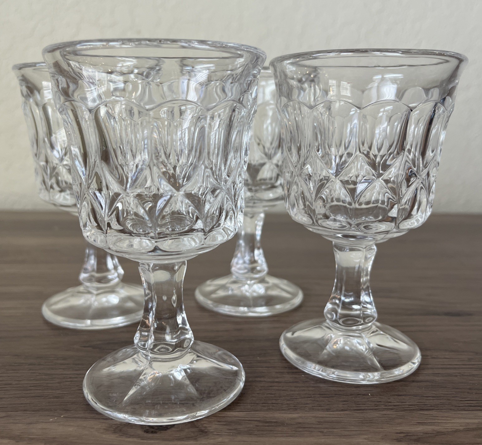 Vintage Noritake Perspective, Clear Water Goblet, Short Stem Glass, Discontinued