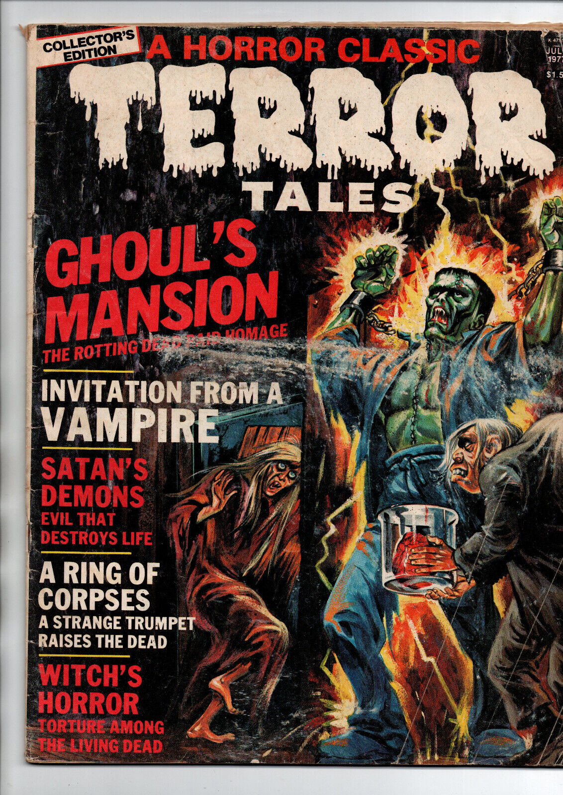 Terror Tales vol.8 #2 - Horror Magazine - Eerie - 1977 - GD/VG